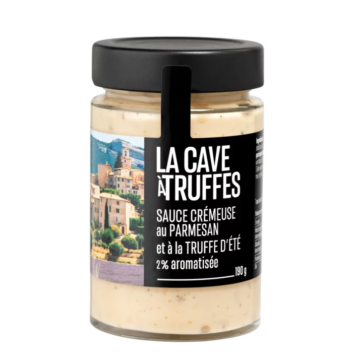 Sauce crémeuse au parmesan et à la truffe d'été 2% aromatisée – 190g