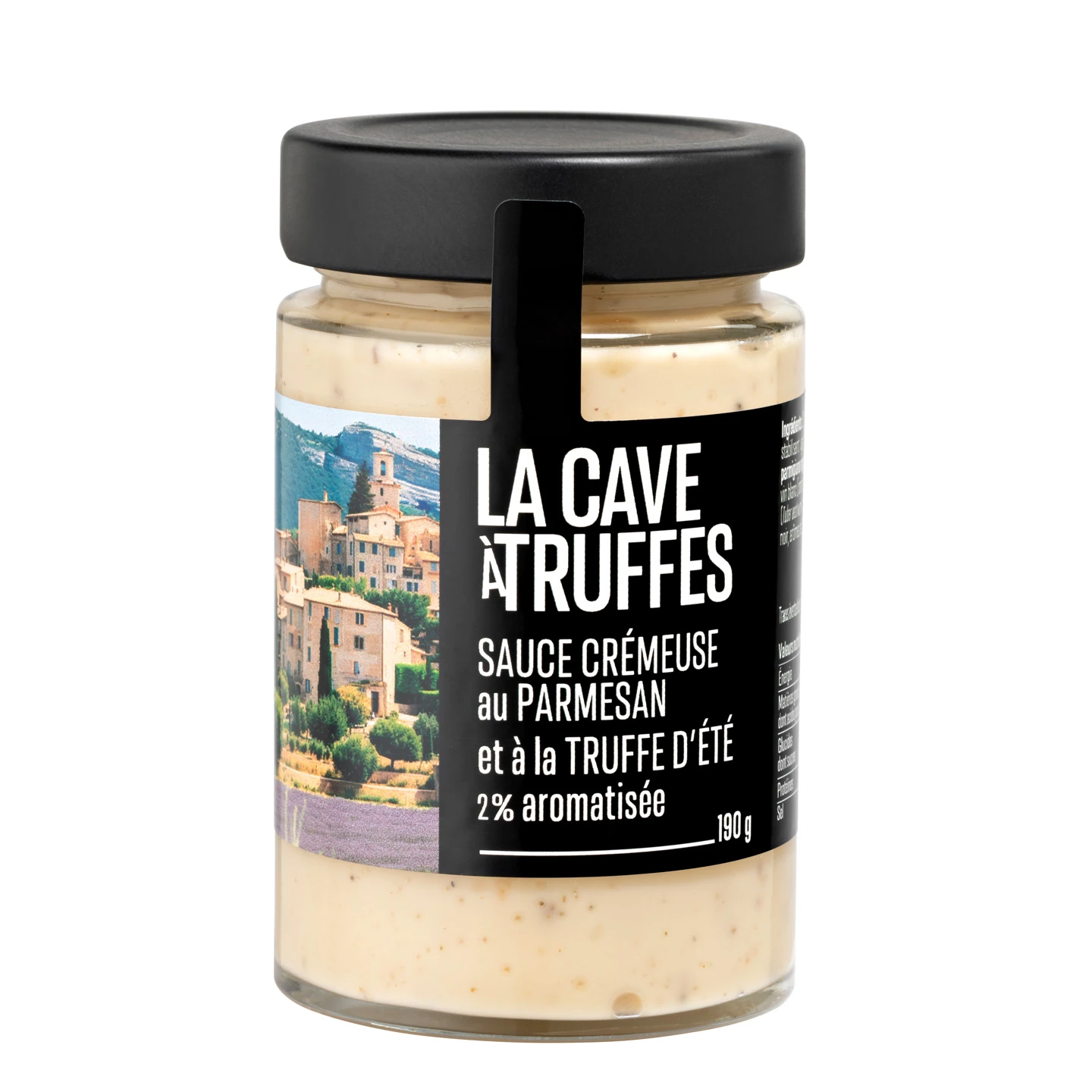 Sauce crémeuse au parmesan et à la truffe d'été 2% aromatisée – 190g