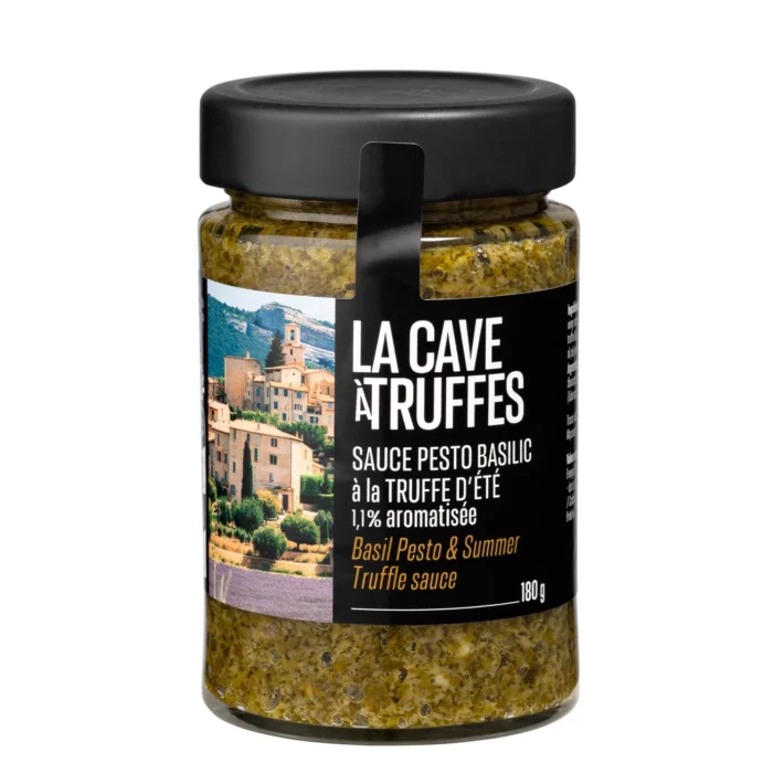 Sauce pesto basilic à la truffe d'été 1,1% aromatisée – 180g