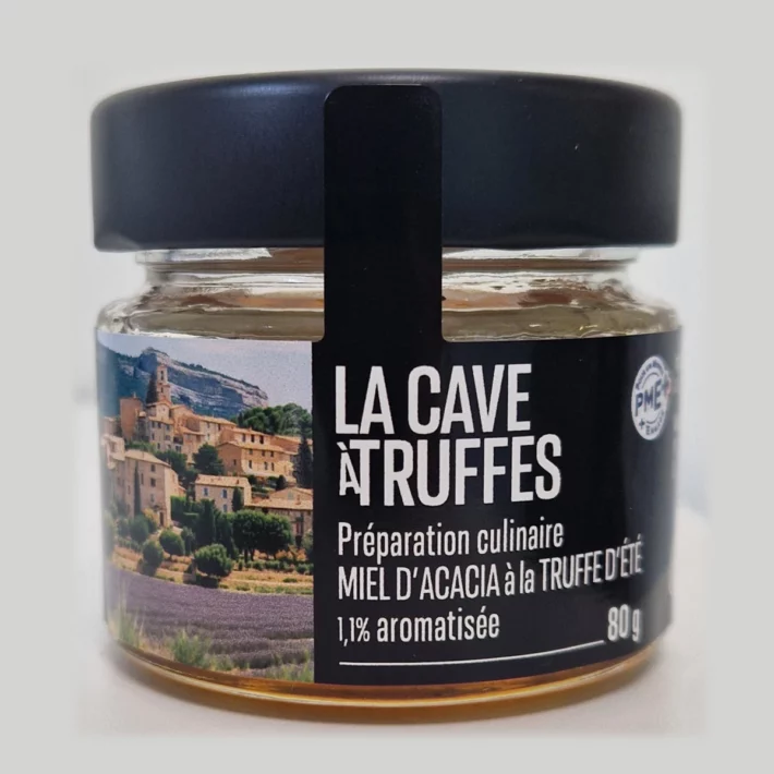 Miel d'acacia à la truffe d'été 1.1%, aromatisé – 80g